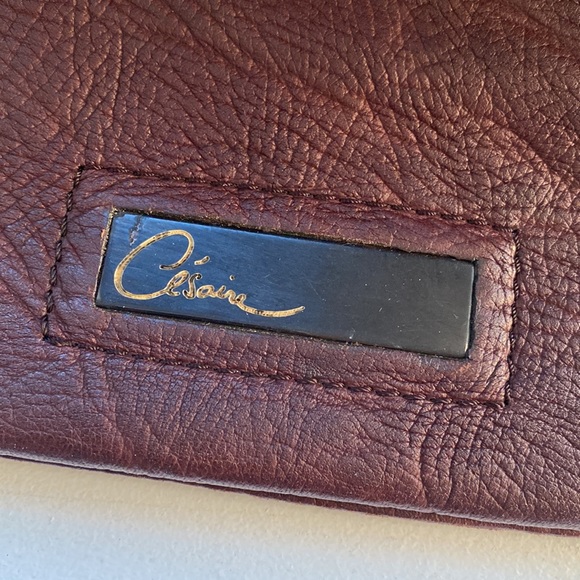 Vintage Cesaire Paris Brown Leather Single Handle Tote Bag - Picture 8 of 8